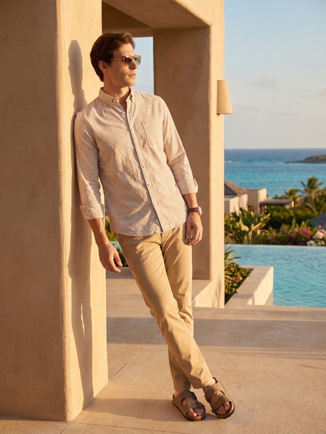 Mast & Harbour Checked Pure Cotton Casual Shirt - view 1