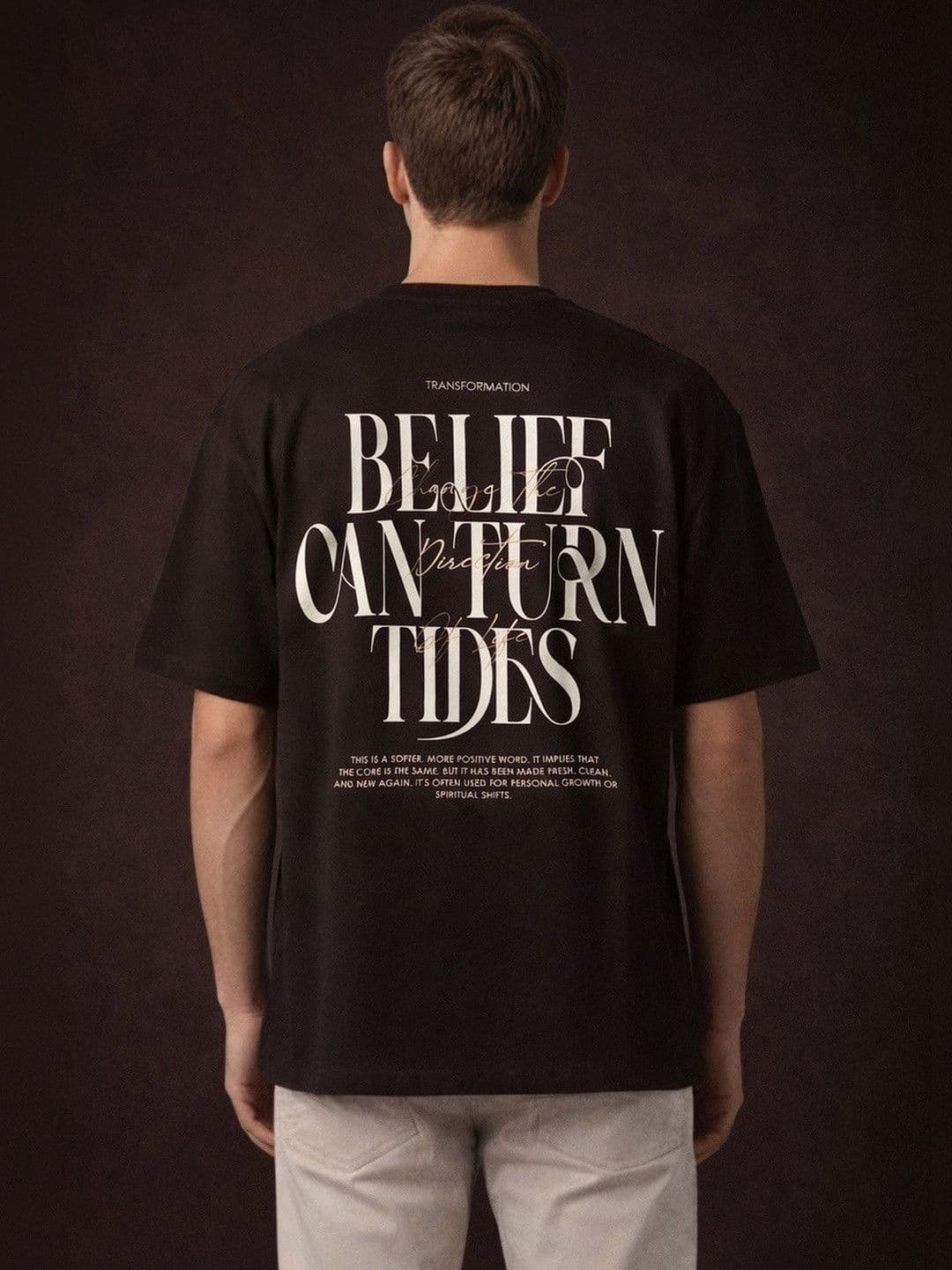 Mast & Harbour Men Typography Printed T-shirt thumbnail 7