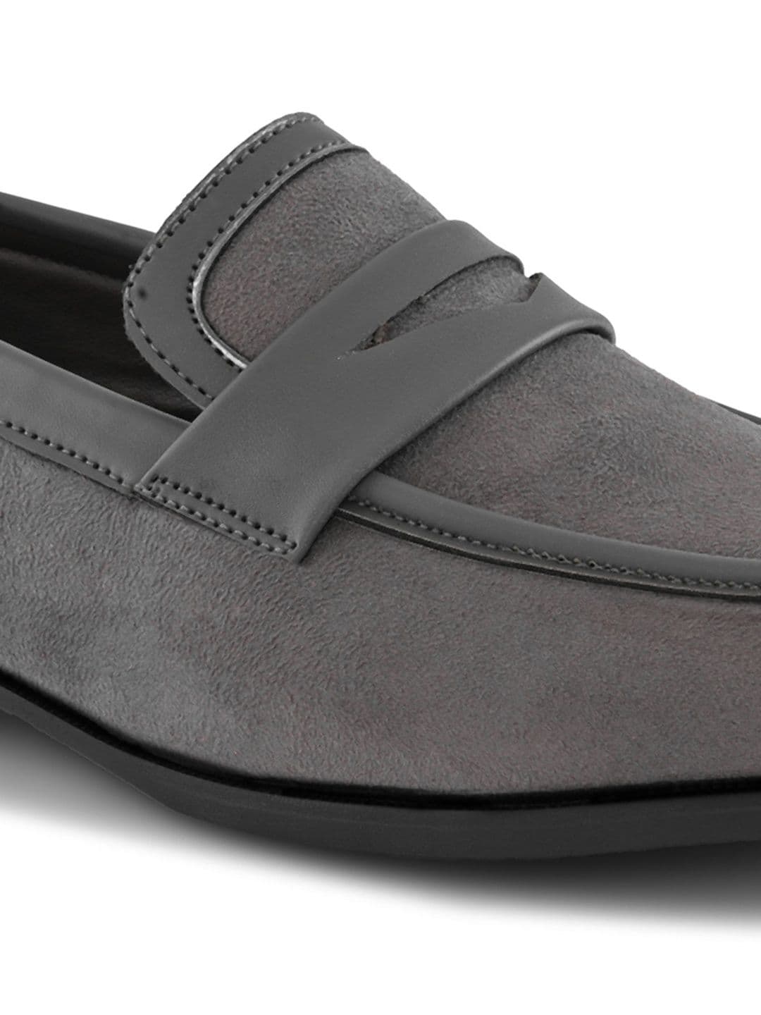 HERE&NOW Men Synthetic Leather Round Toe Slip-On Formal Loafers thumbnail 3