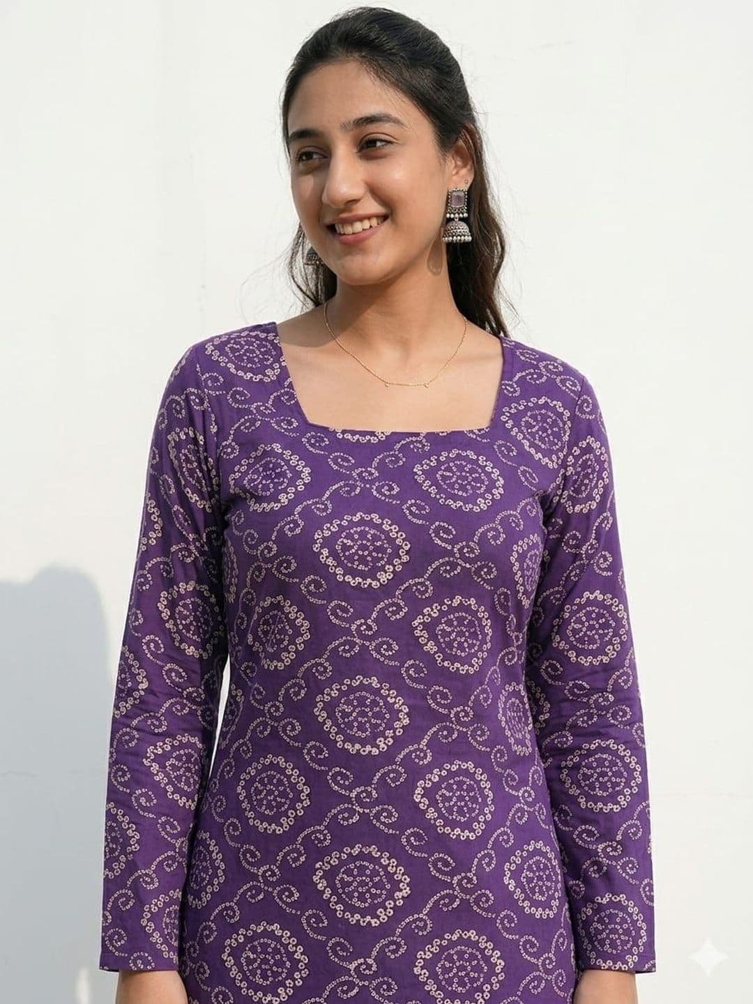 Classy Creation Ethnic Motifs Printed Square Neck Kurti thumbnail 2