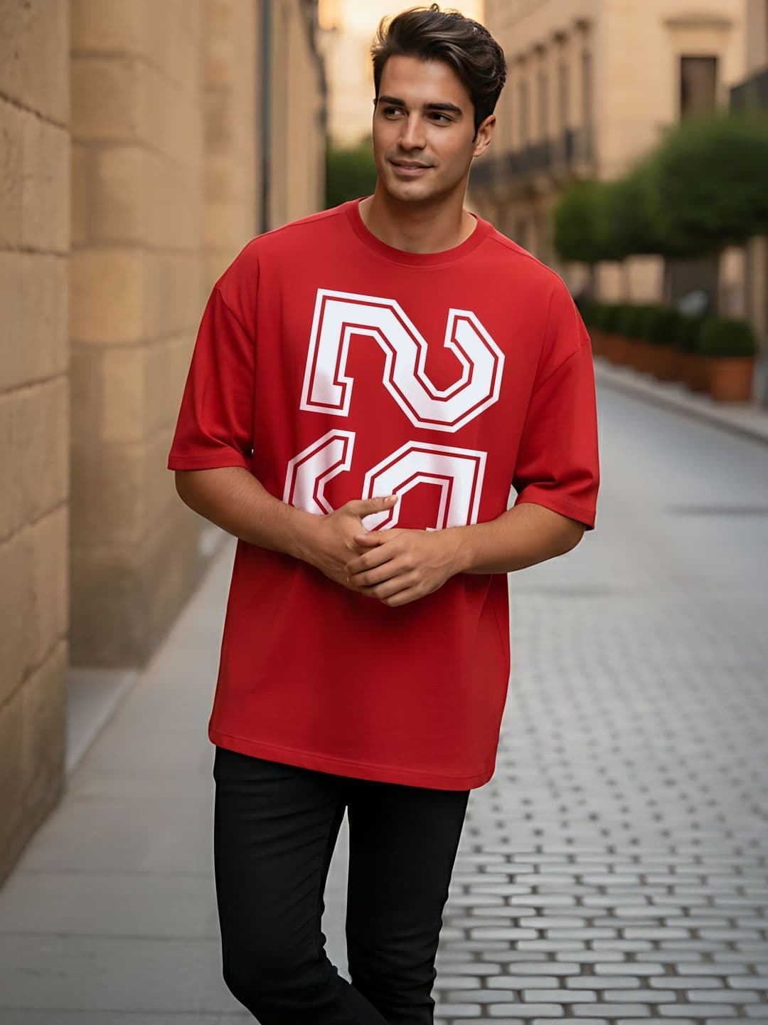 Kook N Keech Men Typography Printed Drop-Shoulder Sleeves T-shirt thumbnail 3