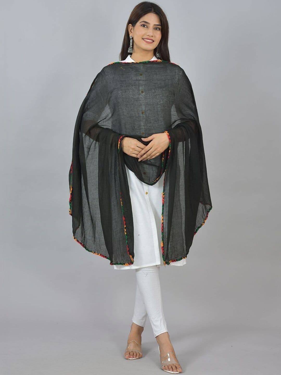 Kuhika Dupatta with Thread Work thumbnail 3