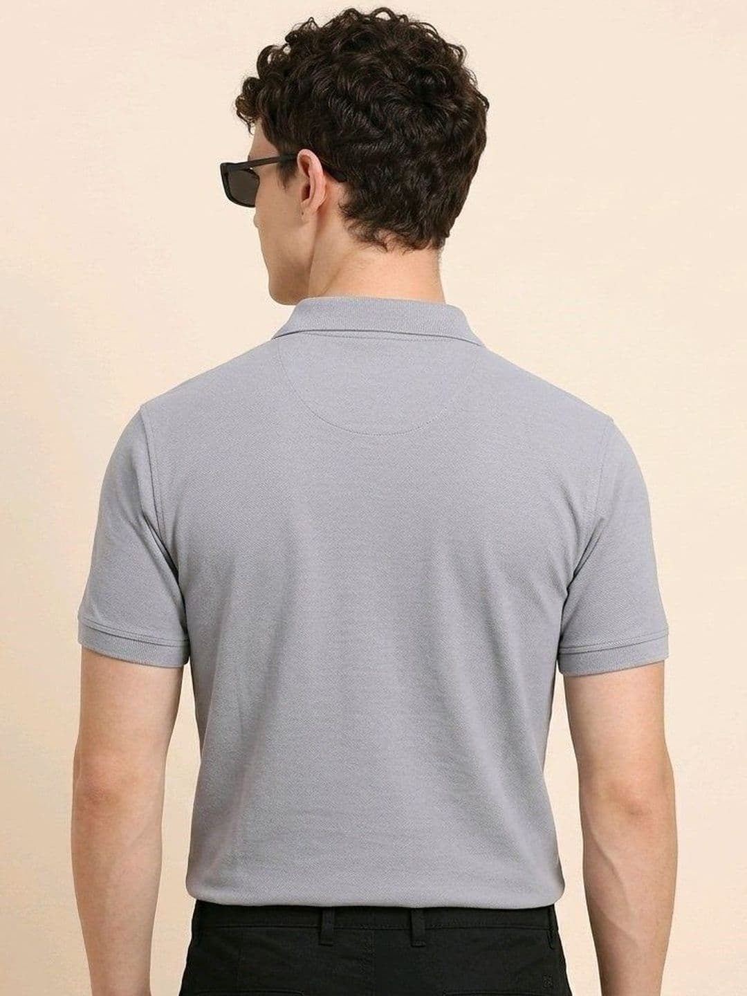 The Roadster Lifestyle Co Cotton Polo Collar T-Shirt thumbnail 3