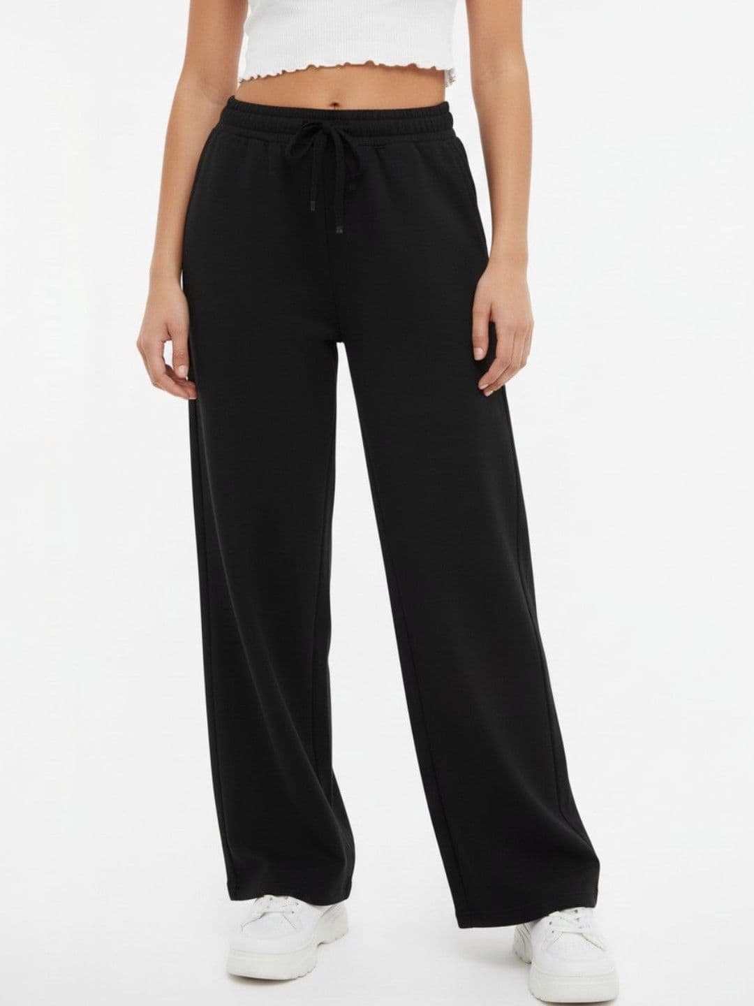 SZN Pack Of 2 Women Smart High-Rise Wrinkle Free Trousers thumbnail 3