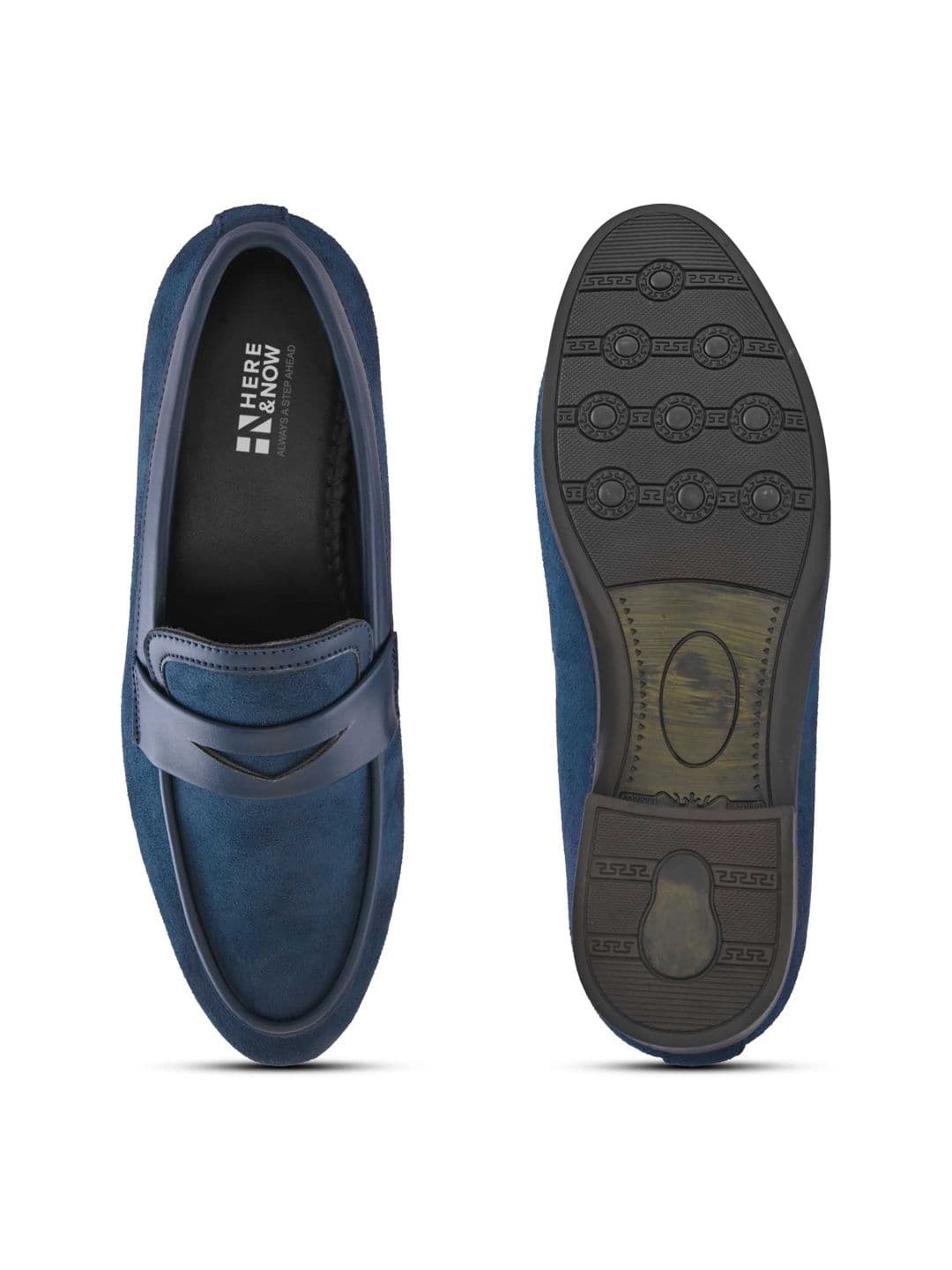 HERE&NOW Men Synthetic Leather Round Toe Slip-On Formal  Loafers thumbnail 2