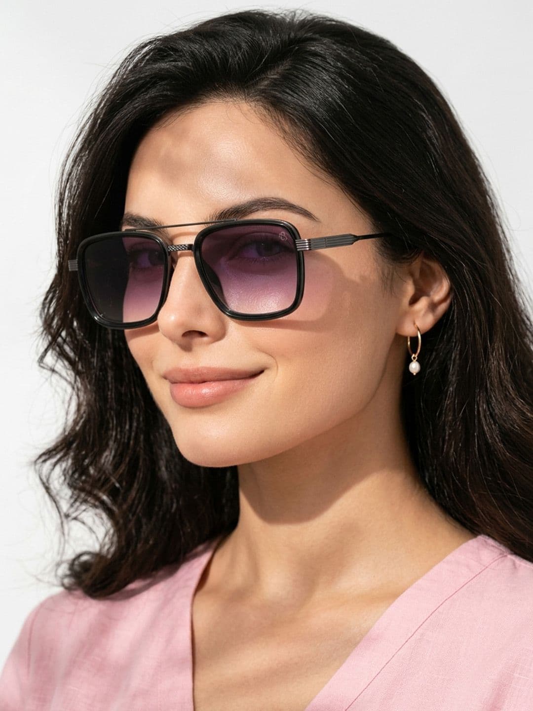 Eyejack by Voyage Unisex Wayfarer Sunglasses With UV Protected Lens B80802CL834 thumbnail 5
