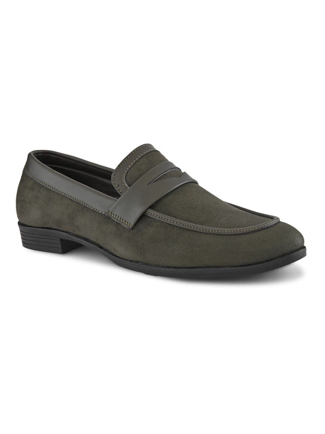 HERE&NOW Men Synthetic Leather Round Toe Slip-On Formal Loafers thumbnail 2