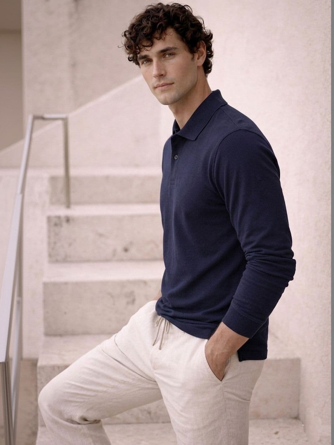 The Roadster Lifestyle Co Cotton Polo Collar T-Shirt thumbnail 5