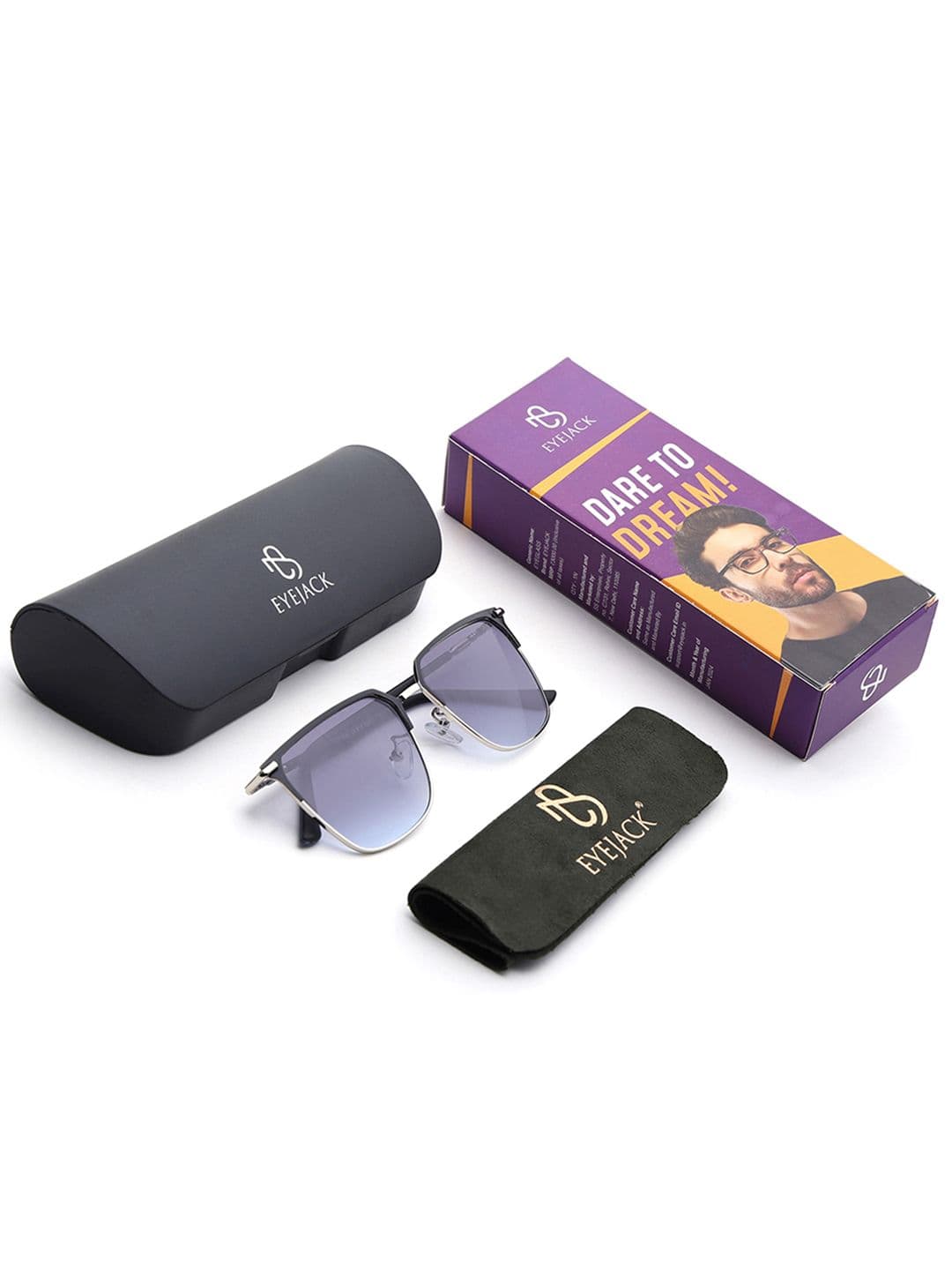 Eyejack by Voyage Unisex Square Sunglasses with UV Protected Lens 7021CL854 thumbnail 5