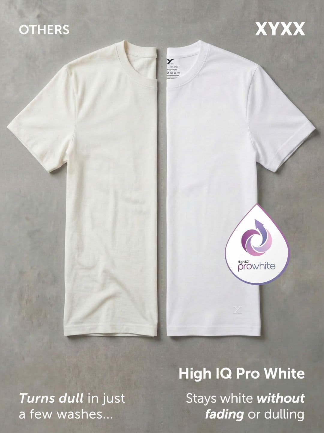 XYXX Men White Pace Intellieaze Cotton Crew Neck Lounge Tshirts thumbnail 4