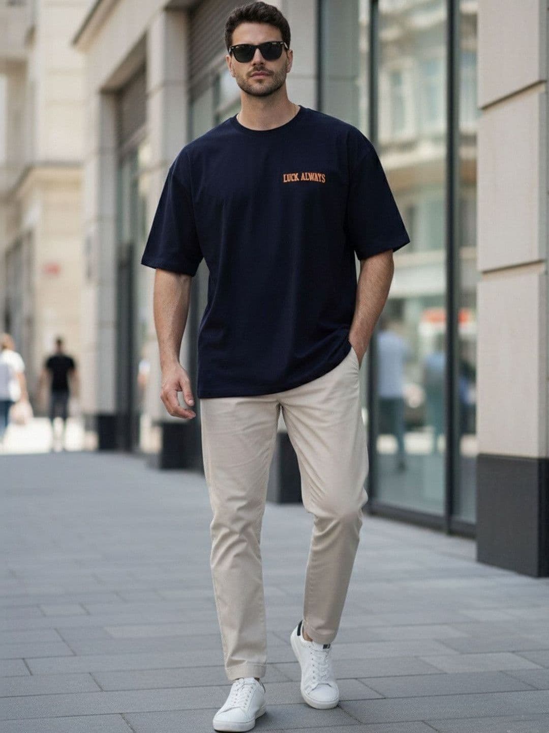 Mast & Harbour Men Typography Printed T-shirt thumbnail 5
