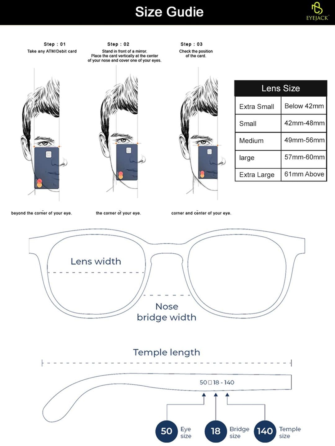Eyejack by Voyage Unisex Aviator Sunglasses with UV Protected Lens 3025CL981 thumbnail 2