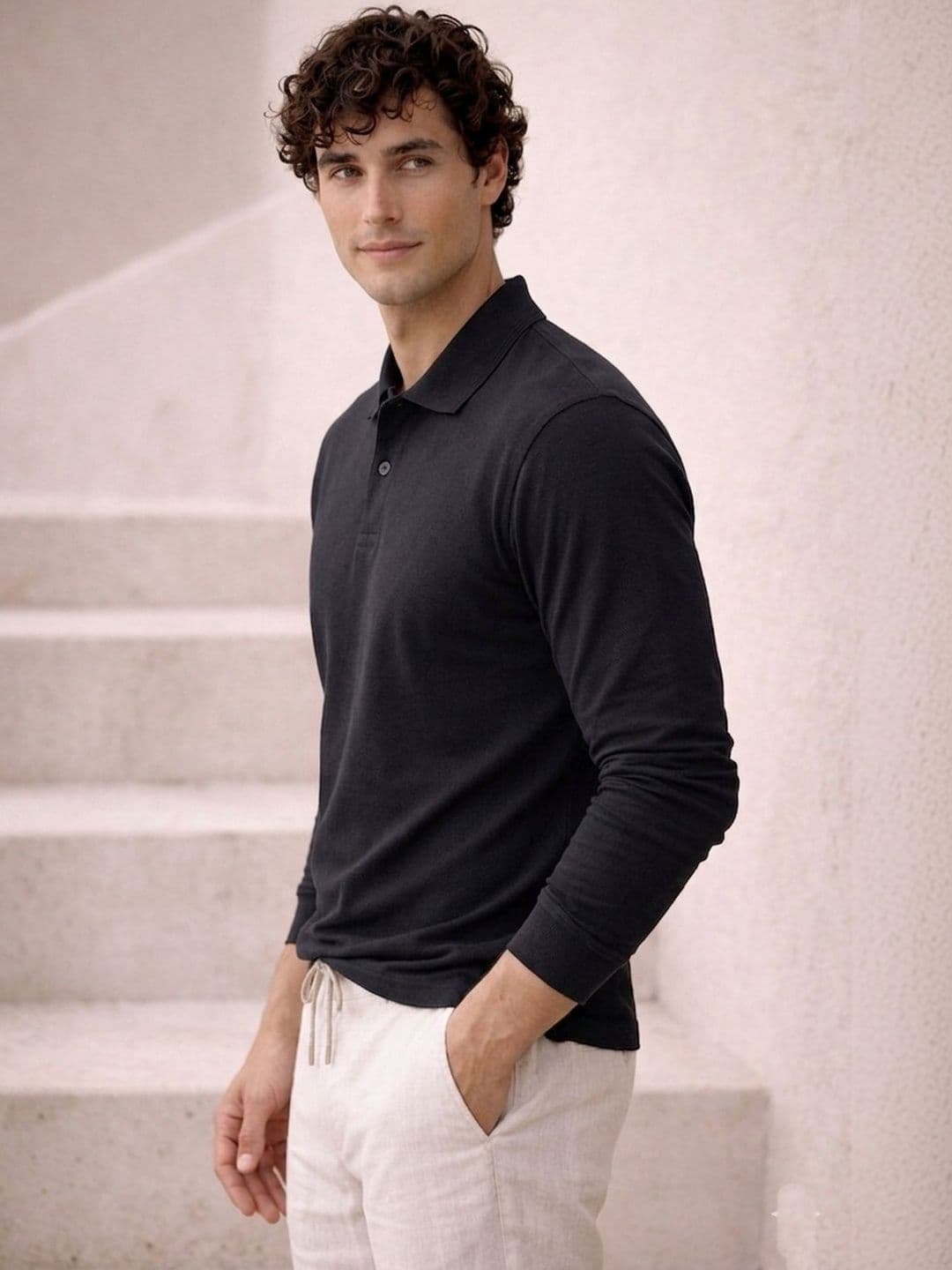 The Roadster Lifestyle Co Cotton Polo Collar T-Shirt thumbnail 5