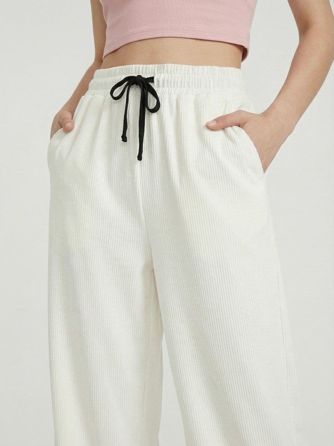 SZN Pack Of 2 Women Smart High-Rise Wrinkle Free Trousers thumbnail 6