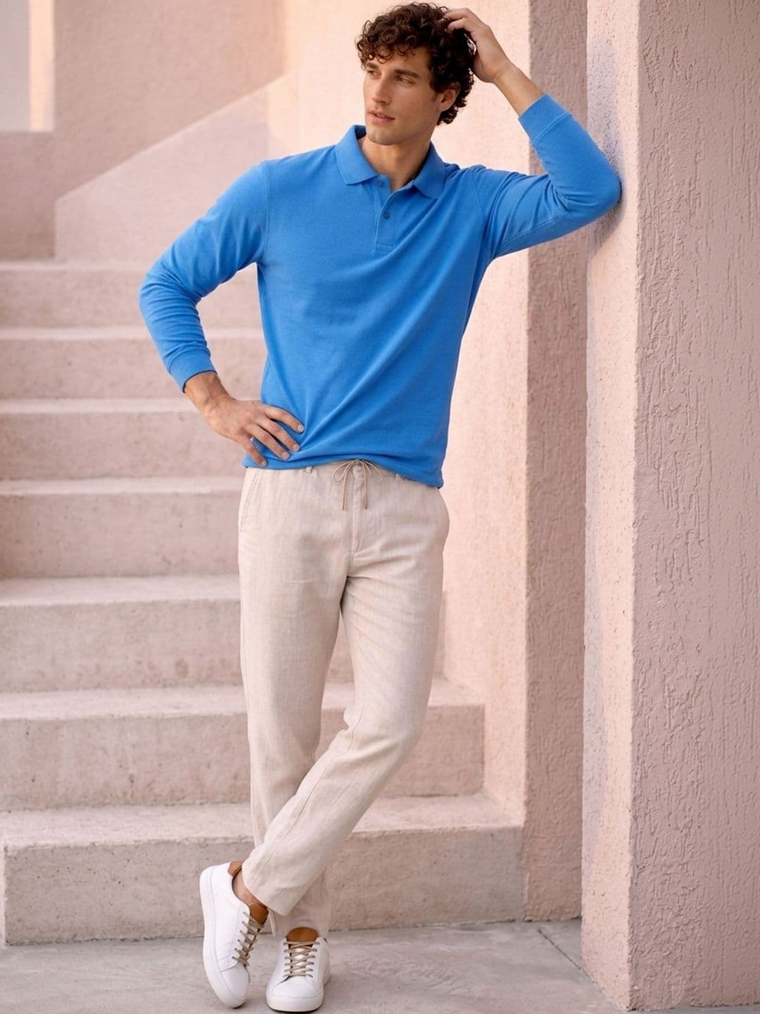 The Roadster Lifestyle Co Cotton Polo Collar T-Shirt thumbnail 3