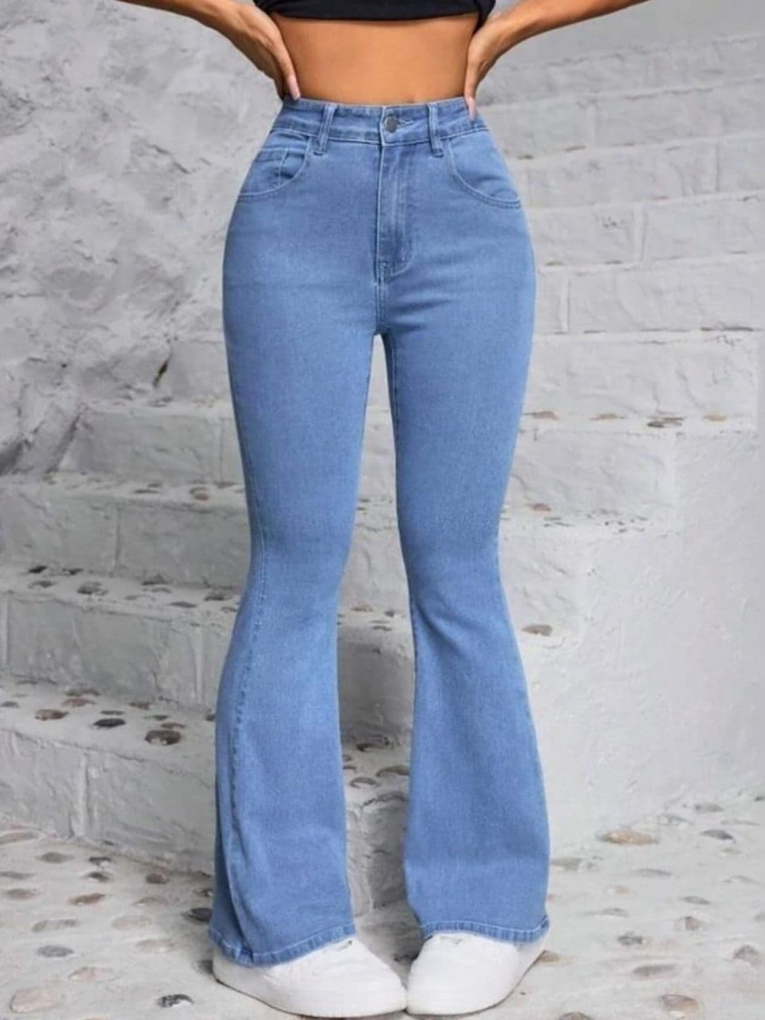 HERE&NOW Women Bootcut High-Rise Stretchable Jeans - view 1