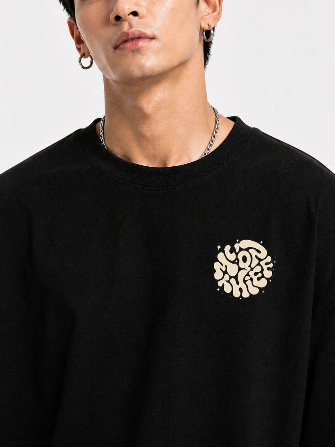 HASTEN Moon Thief Graphic Oversized Cotton T-shirt thumbnail 3