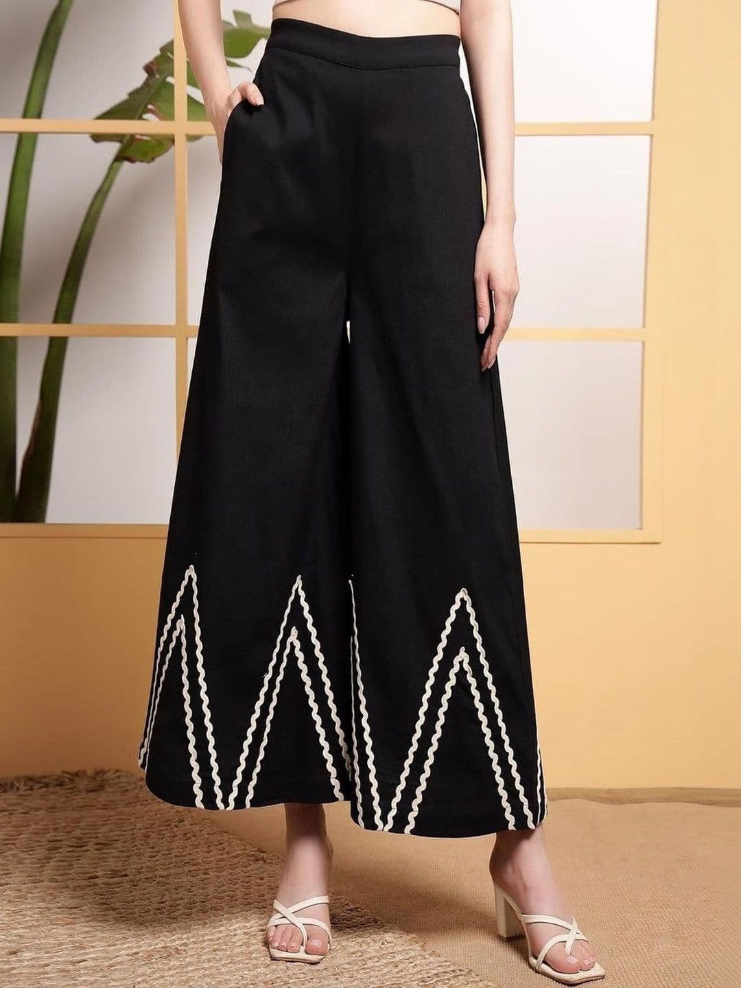 Koshiks Dyed V-Neck Vest Top & Palazzos Co-Ords thumbnail 3