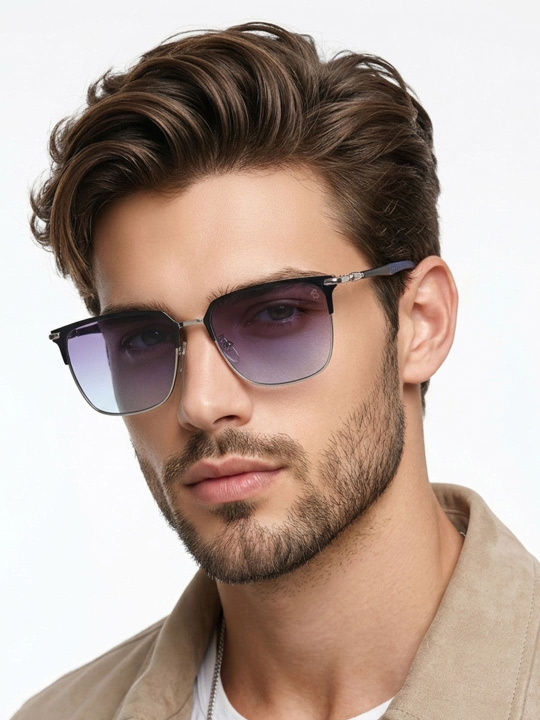 Eyejack by Voyage Unisex Square Sunglasses with UV Protected Lens 7021CL854 - view 1