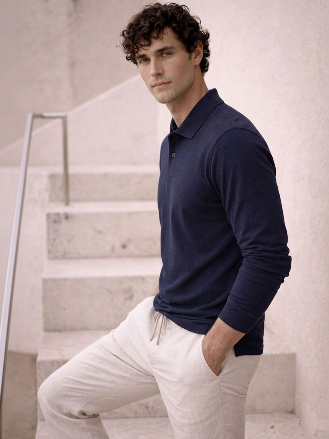 Mast & Harbour Men Polo Collar T-shirt thumbnail 3