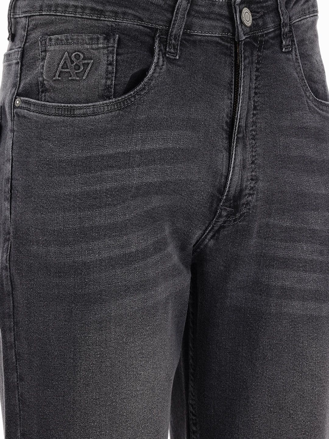 Aeropostale Men Regular Fit Mid-Rise Light Fade Cotton Jeans thumbnail 7