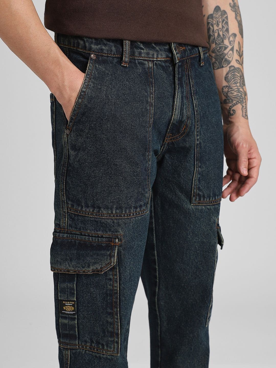 Klub Fox Men Straight Fit Cargos Jeans thumbnail 5