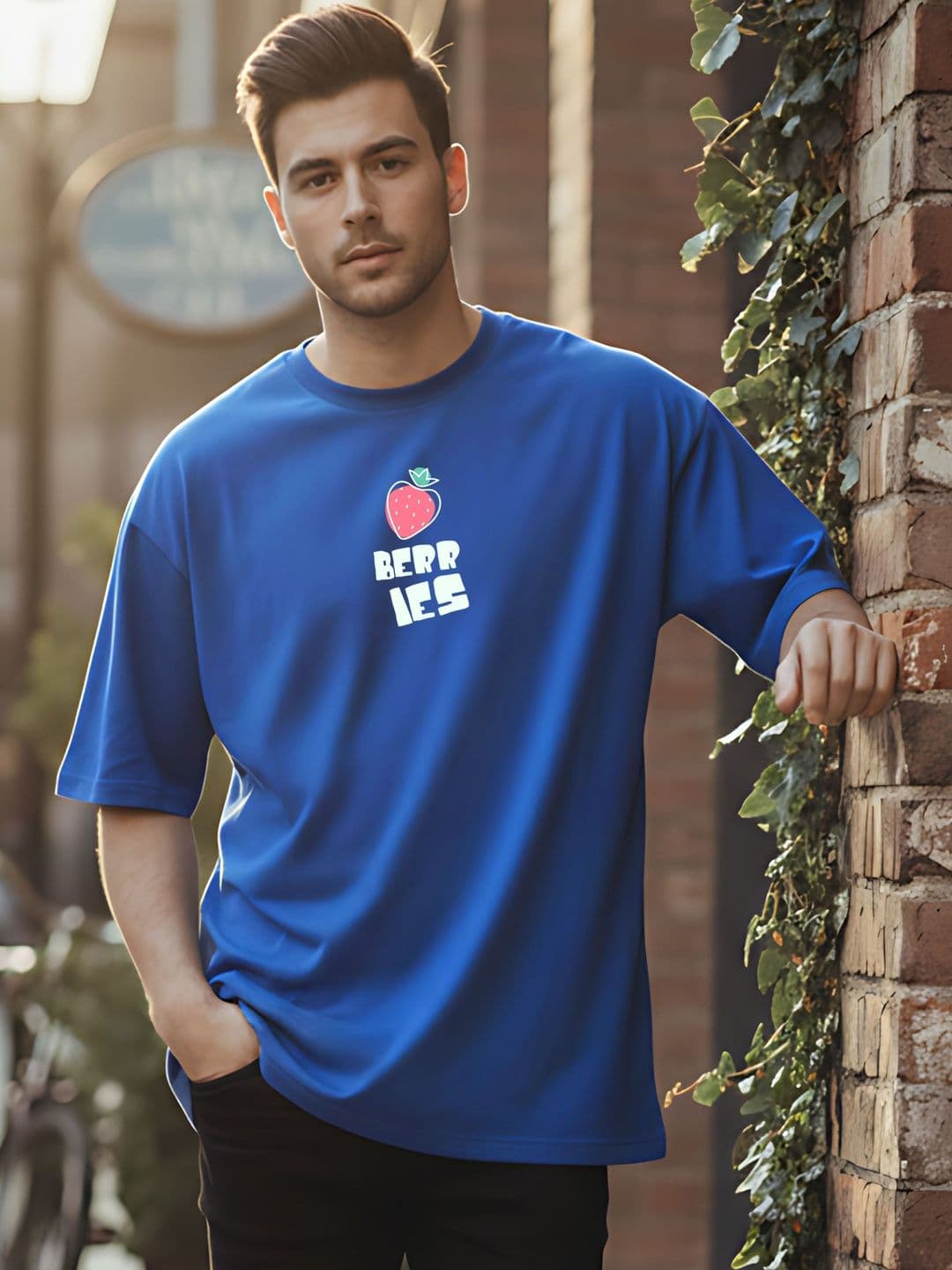 Kook N Keech Men Printed Drop-Shoulder Sleeves T-shirt thumbnail 5