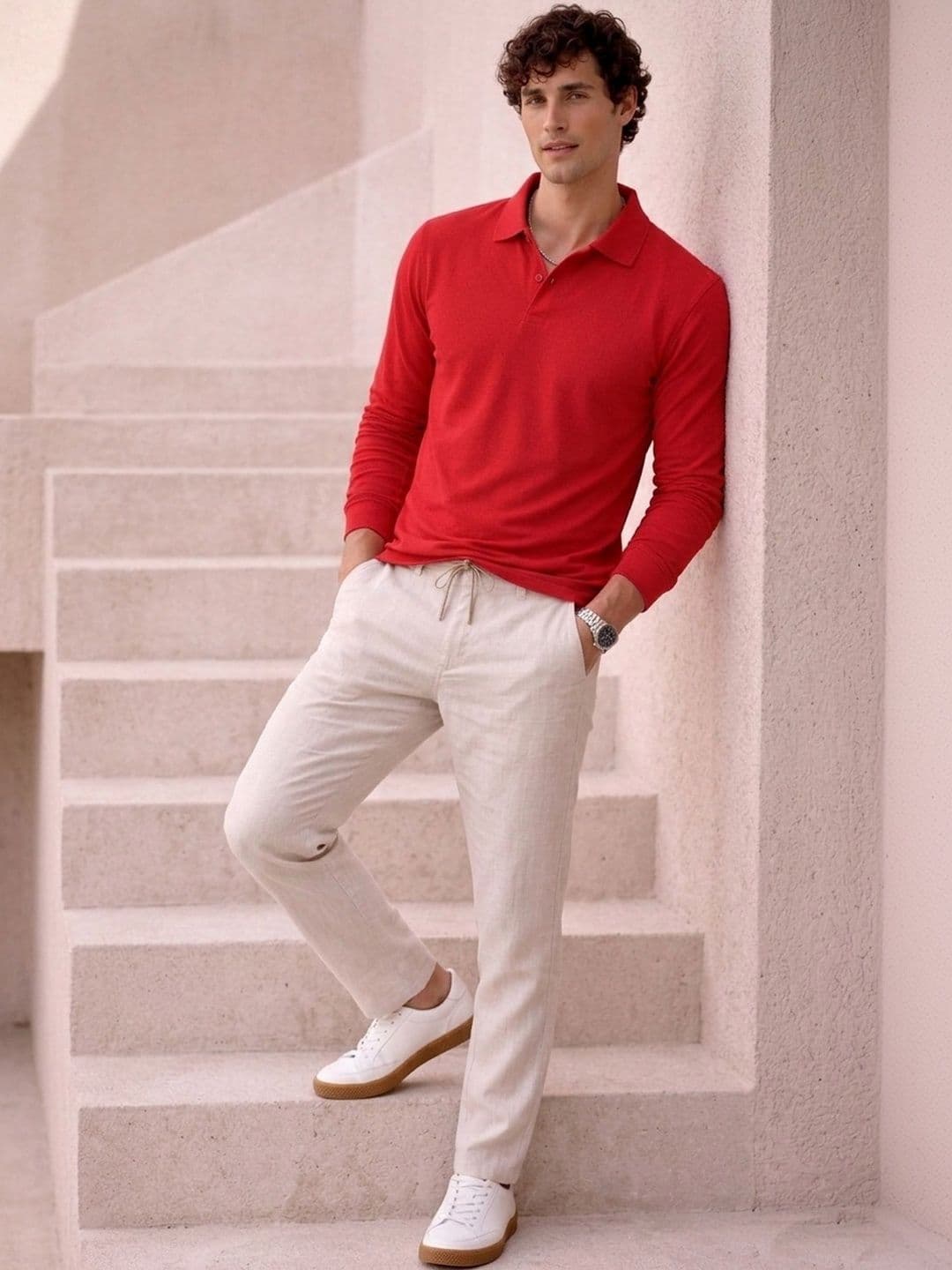 The Roadster Lifestyle Co Cotton Polo Collar T-Shirt thumbnail 5