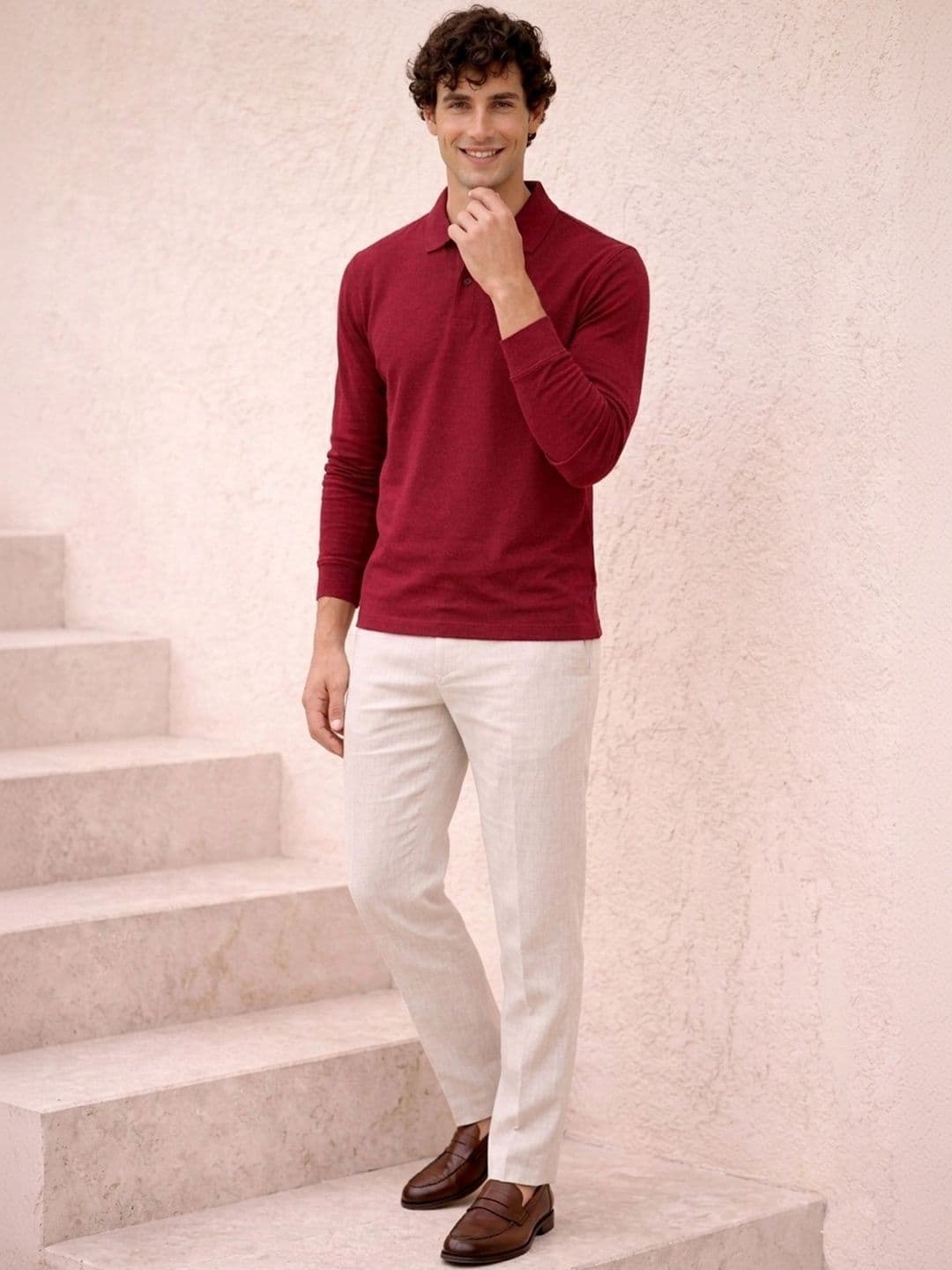 The Roadster Lifestyle Co Cotton Polo Collar T-Shirt thumbnail 5