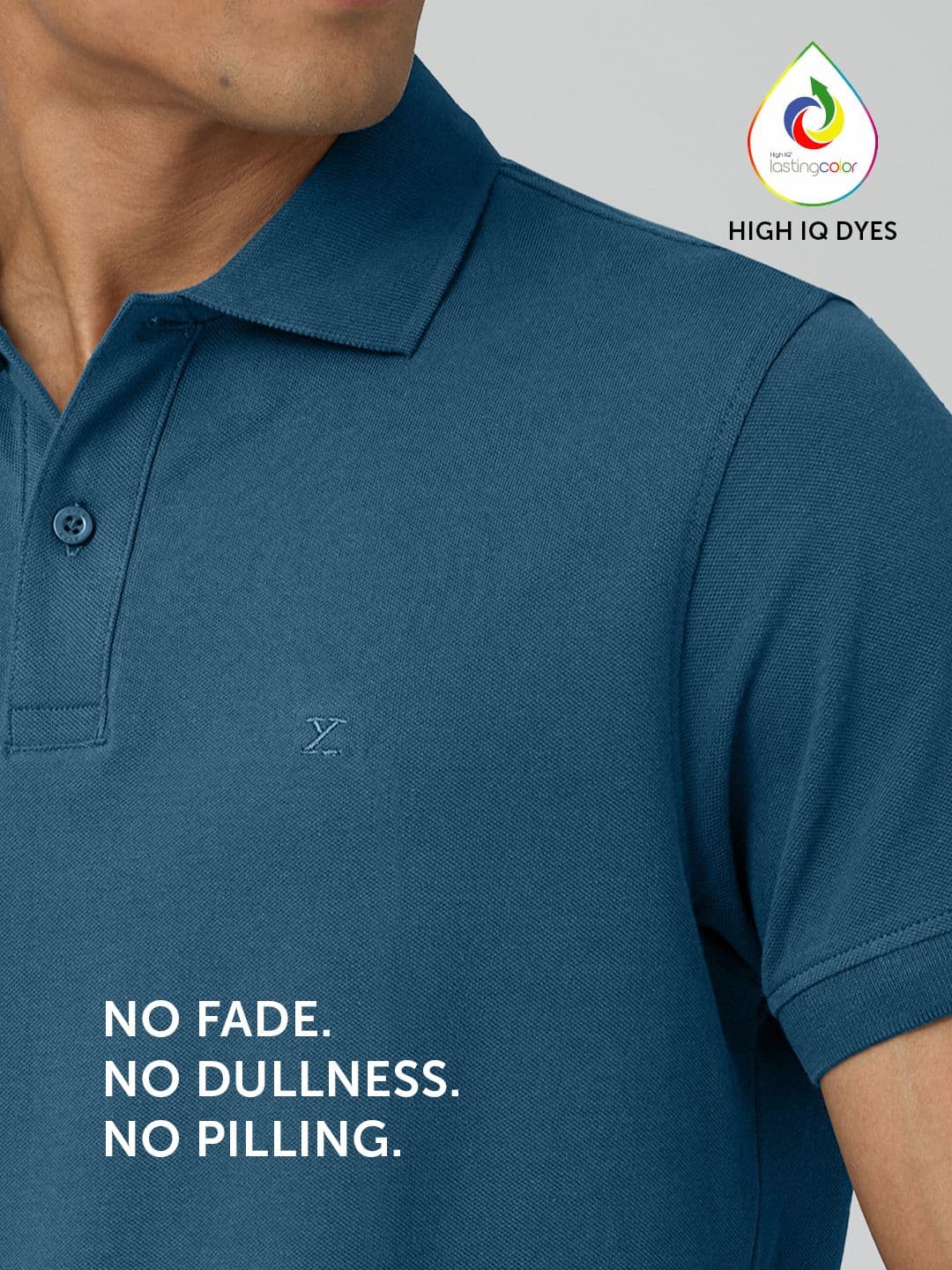 XYXX Men Nova Intellieaze Pure Cotton Polo T-shirt thumbnail 2