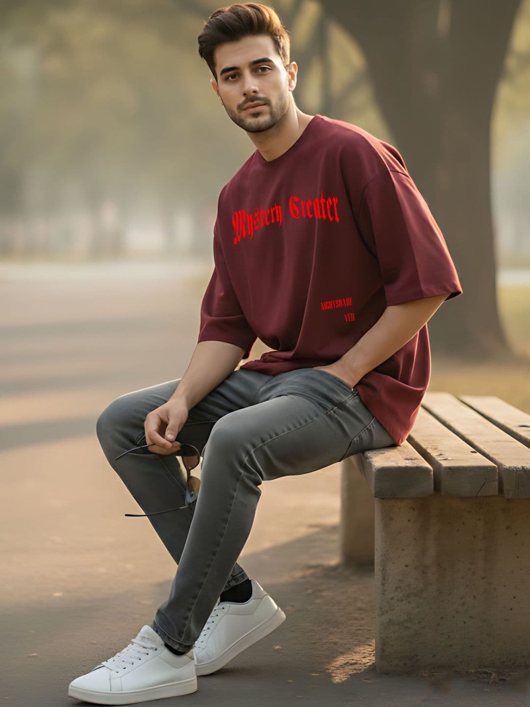 Kook N Keech Men Typography Printed Drop-Shoulder Sleeves T-shirt thumbnail 2