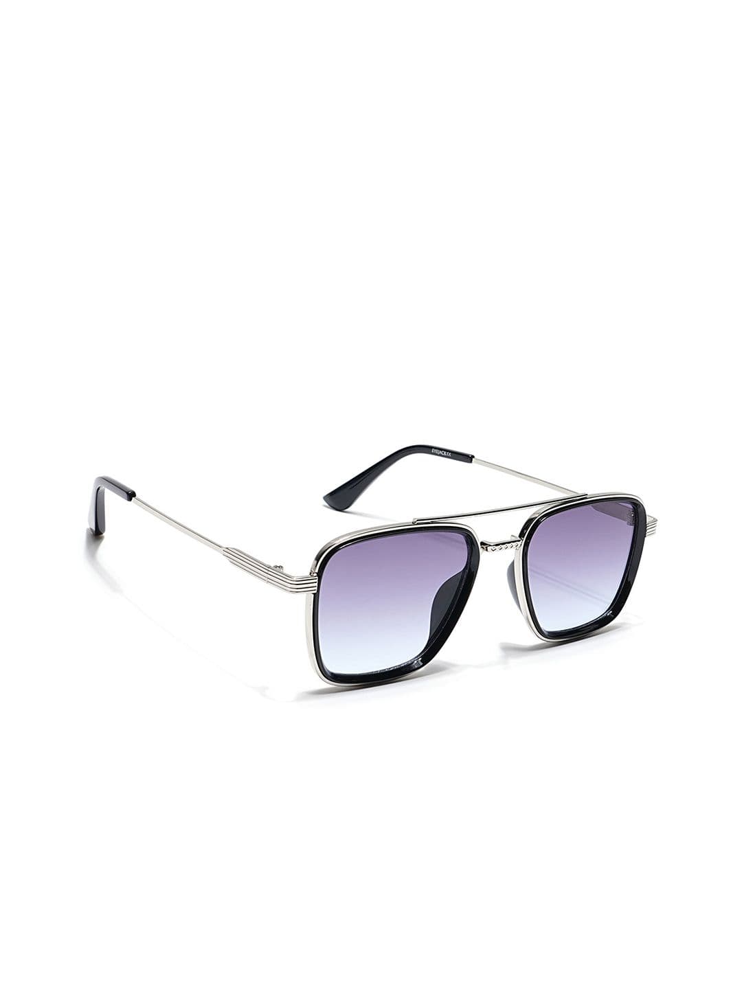 Eyejack by Voyage Unisex Wayfarer Sunglasses with UV Protected Lens B80802CL835 thumbnail 6