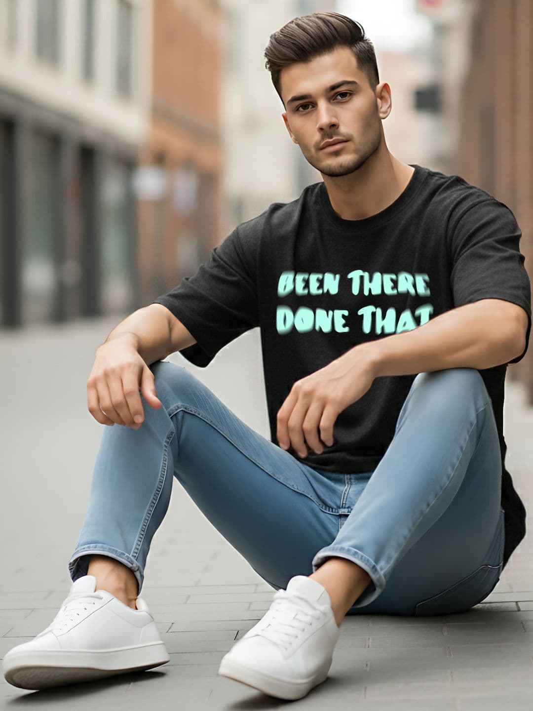 Kook N Keech Men Typography Printed Drop-Shoulder Sleeves T-shirt thumbnail 2