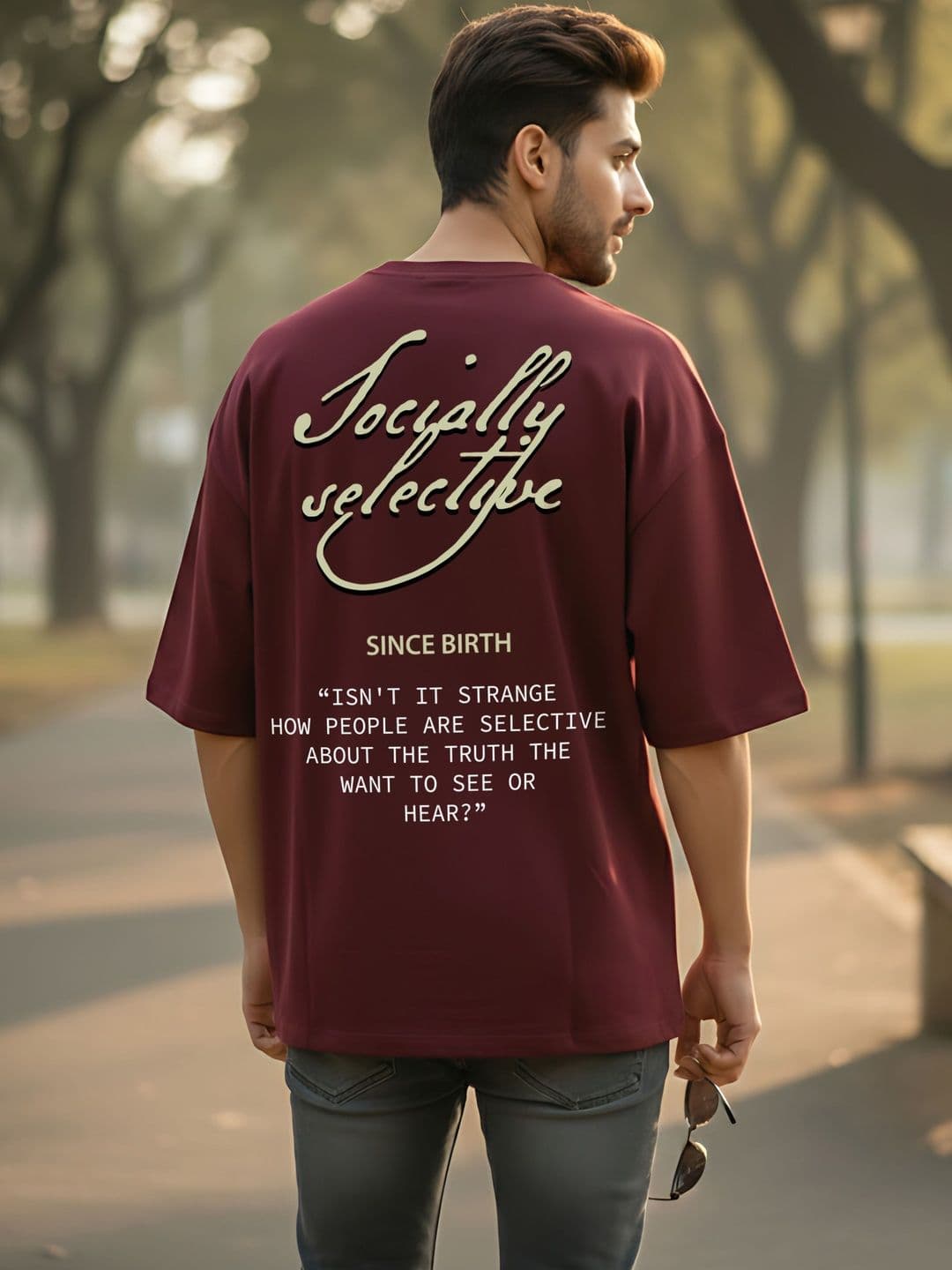 Kook N Keech Men Typography Printed Drop-Shoulder Sleeves T-shirt thumbnail 5