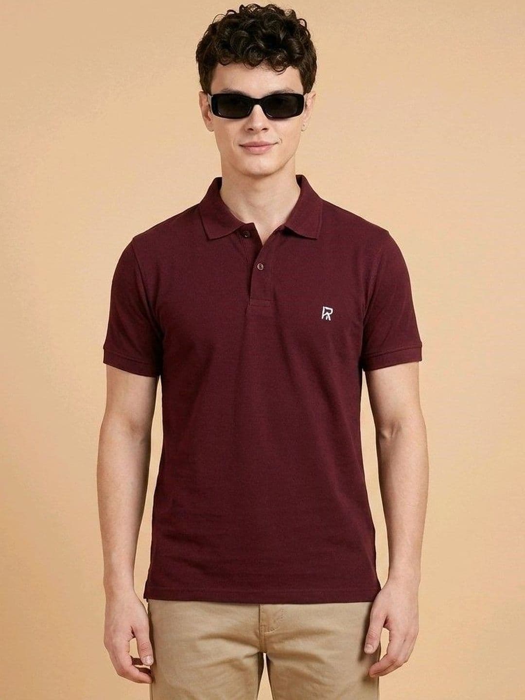 The Roadster Lifestyle Co Cotton Polo Collar T-Shirt thumbnail 3