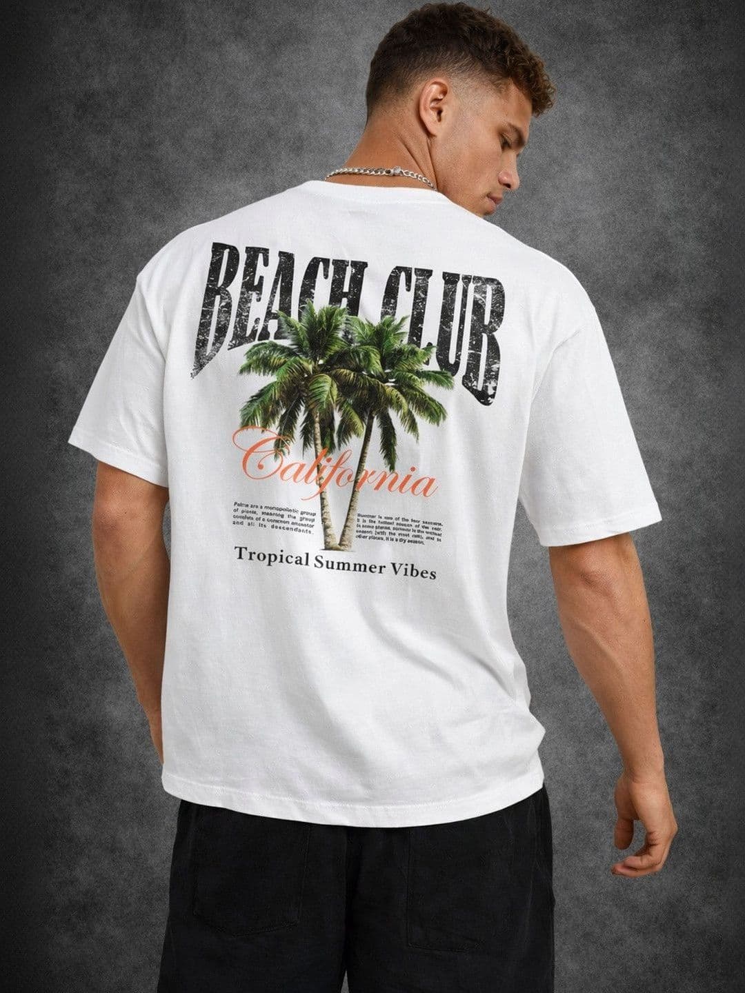 The Roadster Lifestyle Co Printed Pure Cotton Round Neck Oversized Tshirt thumbnail 5