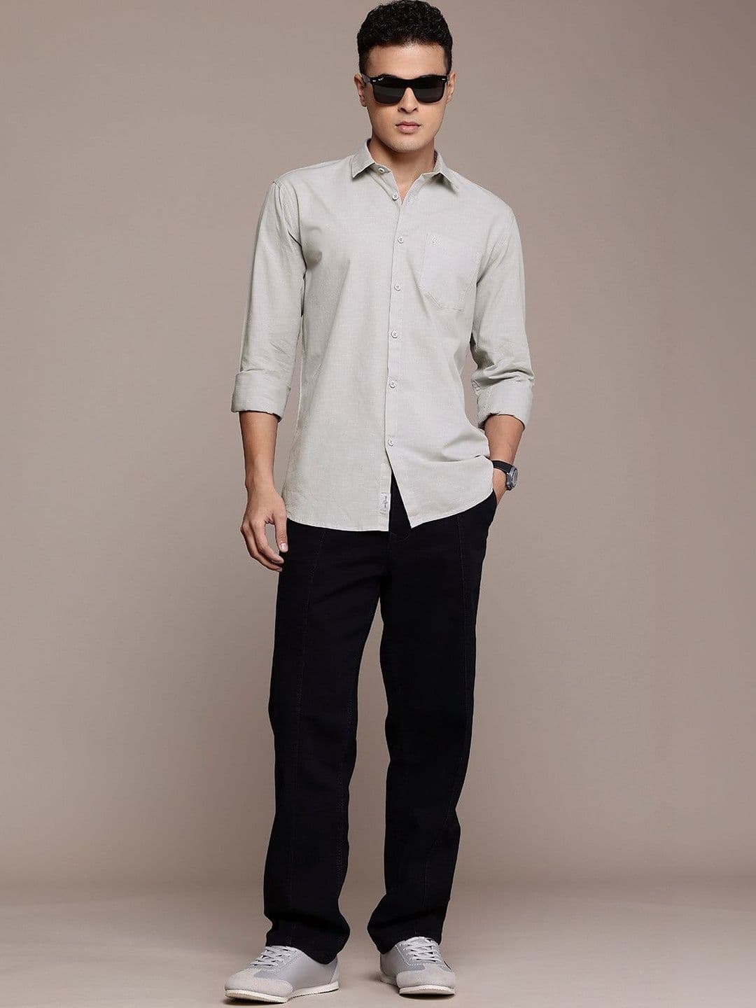 BS BLUE SQUAD Cotton Linen Casual Shirt thumbnail 2
