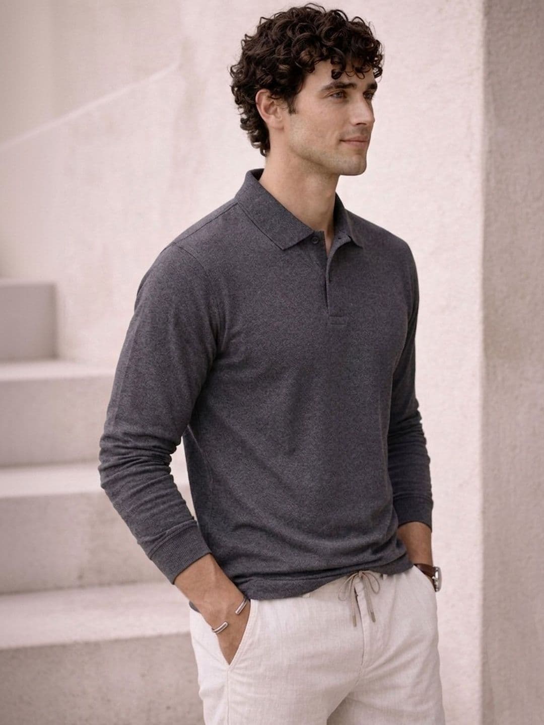 Mast & Harbour Men Polo Collar T-shirt thumbnail 4