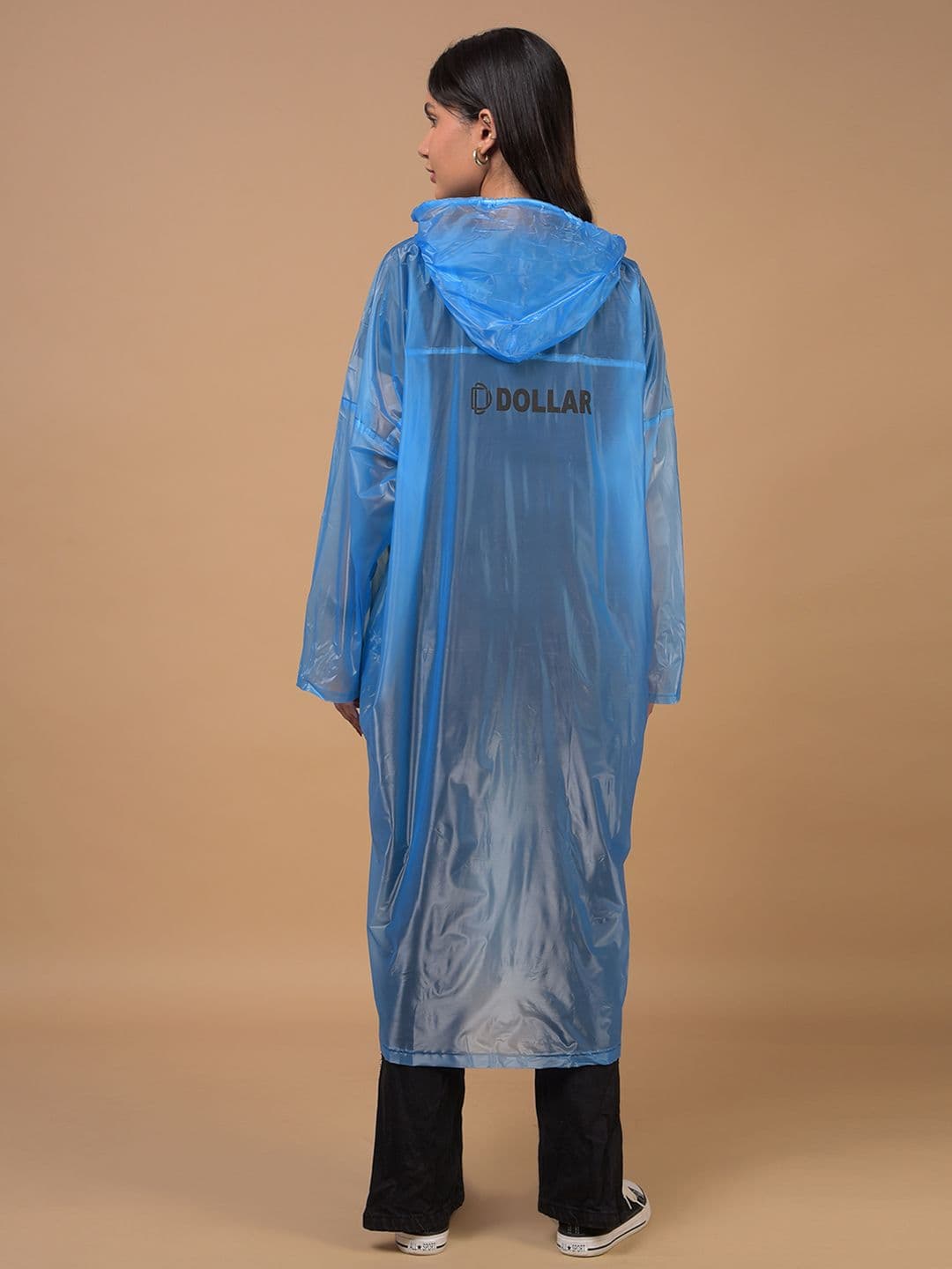 Dollar Unisex Waterproof PVC Rain Poncho with Adjustable Hood thumbnail 7