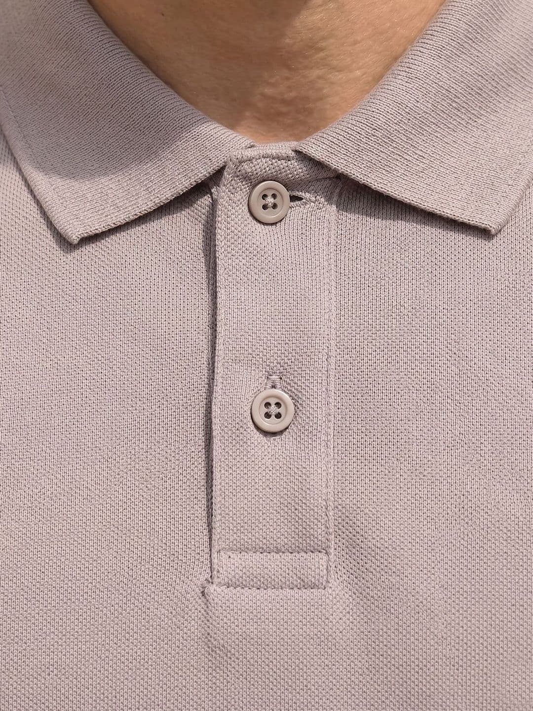 Utopium Men Brand Logo Polo Collar T-shirt thumbnail 3