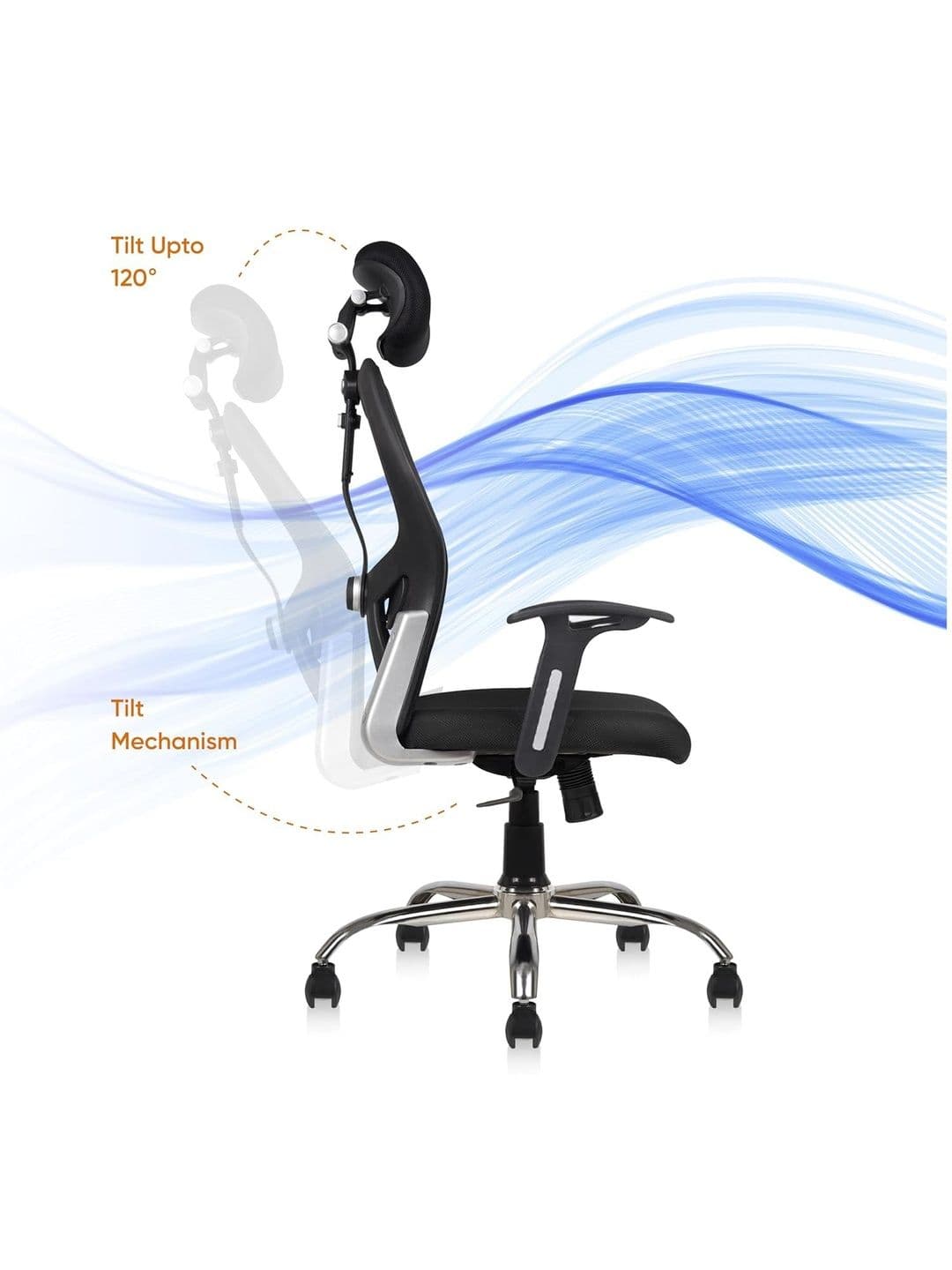 COZY CUB Black Leatherette Adjustable Seat Height Study Arm Chair thumbnail 3