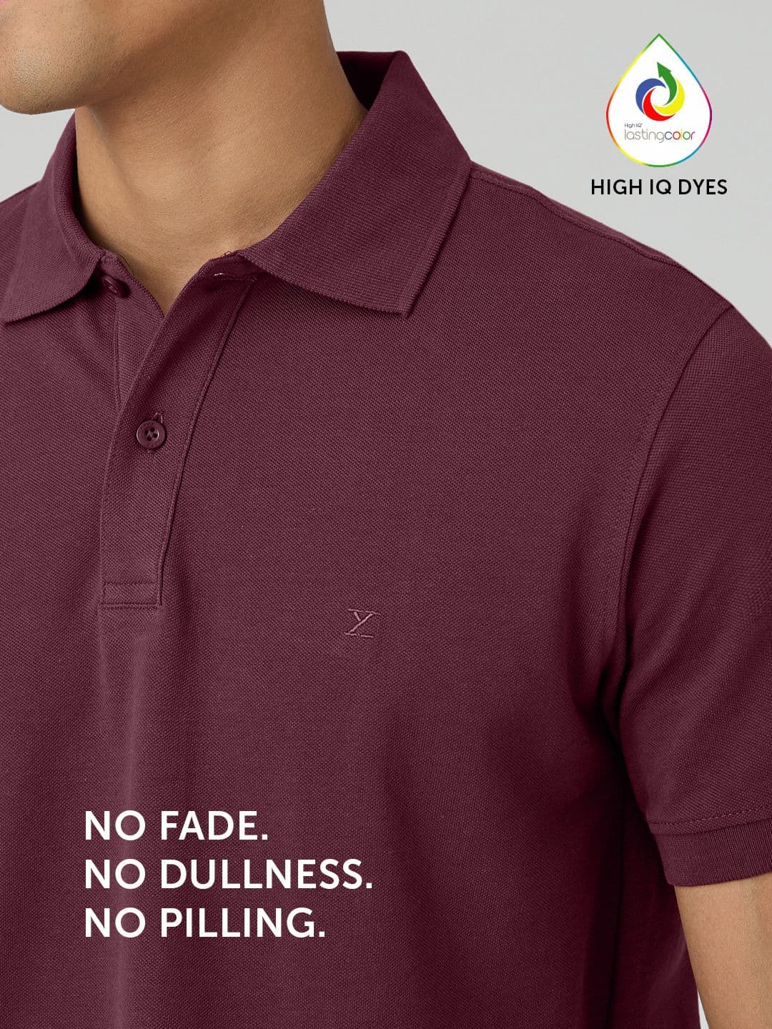 XYXX Men Nova Intellieaze Cotton Polo T-shirt thumbnail 2