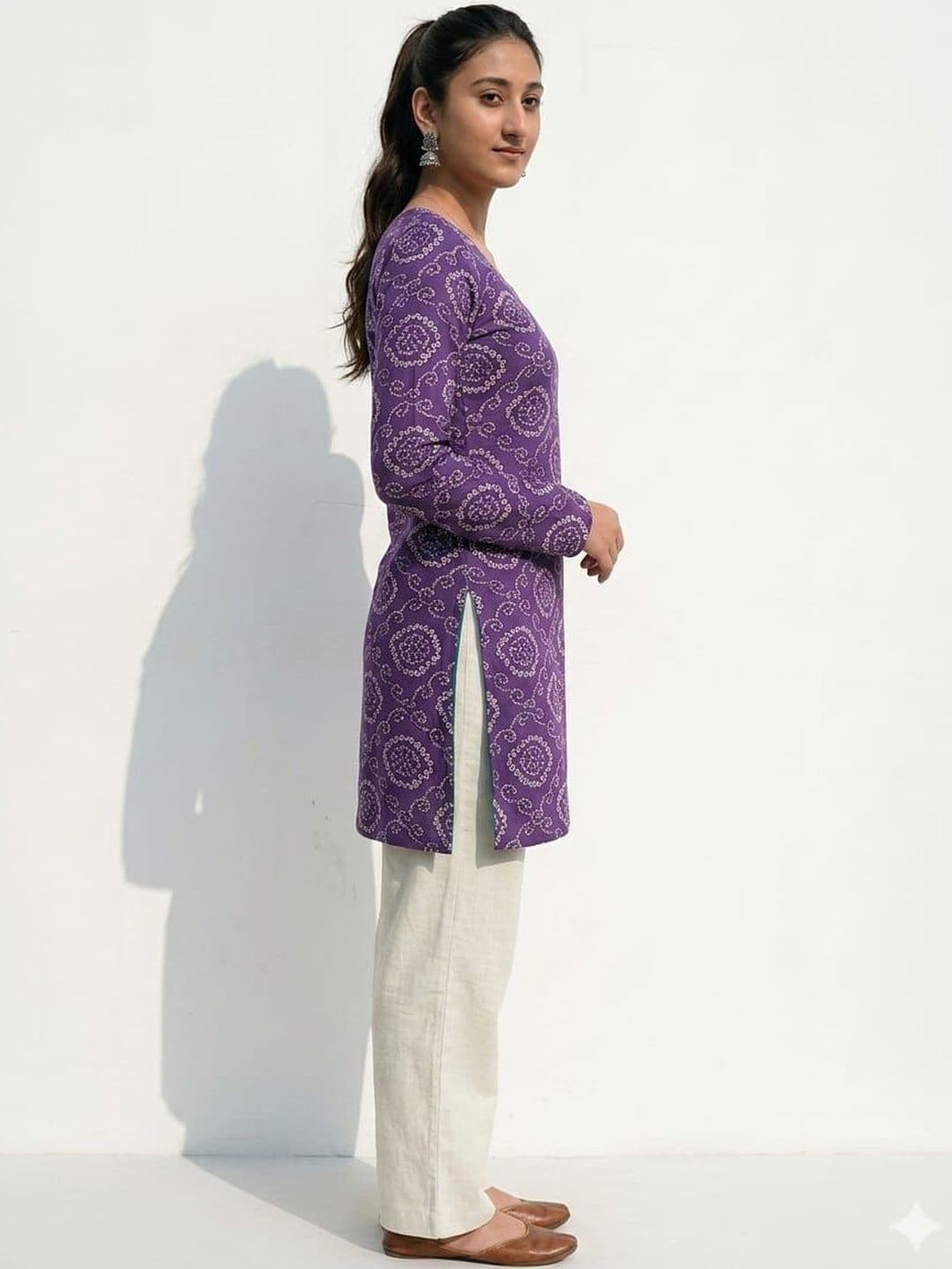 Classy Creation Ethnic Motifs Printed Square Neck Kurti thumbnail 4