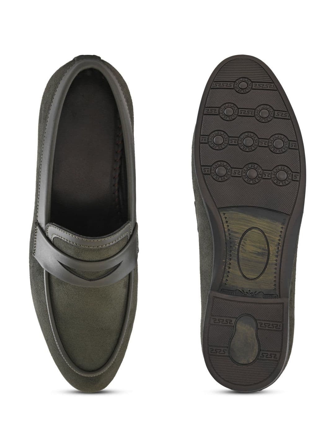HERE&NOW Men Synthetic Leather Round Toe Slip-On Formal Loafers thumbnail 4