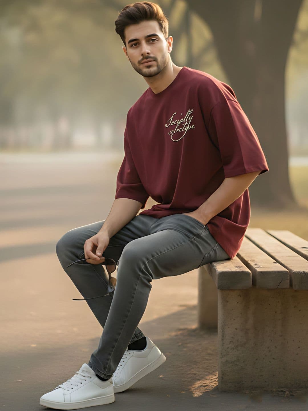 Kook N Keech Men Typography Printed Drop-Shoulder Sleeves T-shirt thumbnail 3
