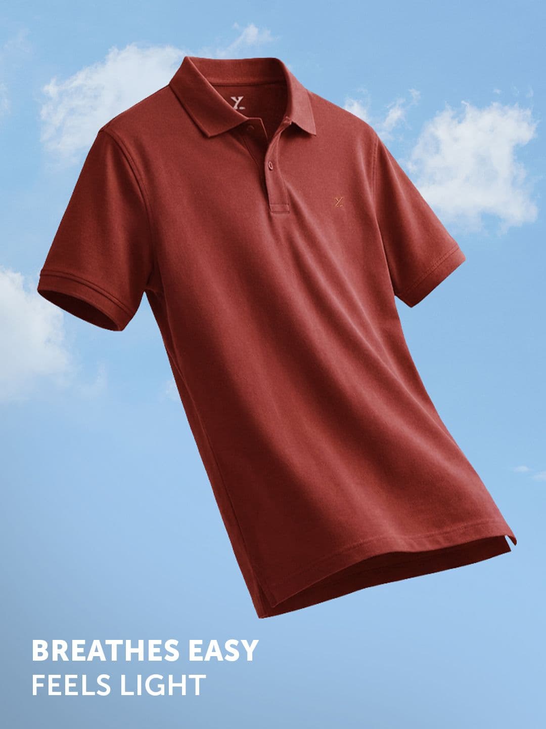 XYXX Men Nova Intellieaze Cotton Polo T-shirt thumbnail 3