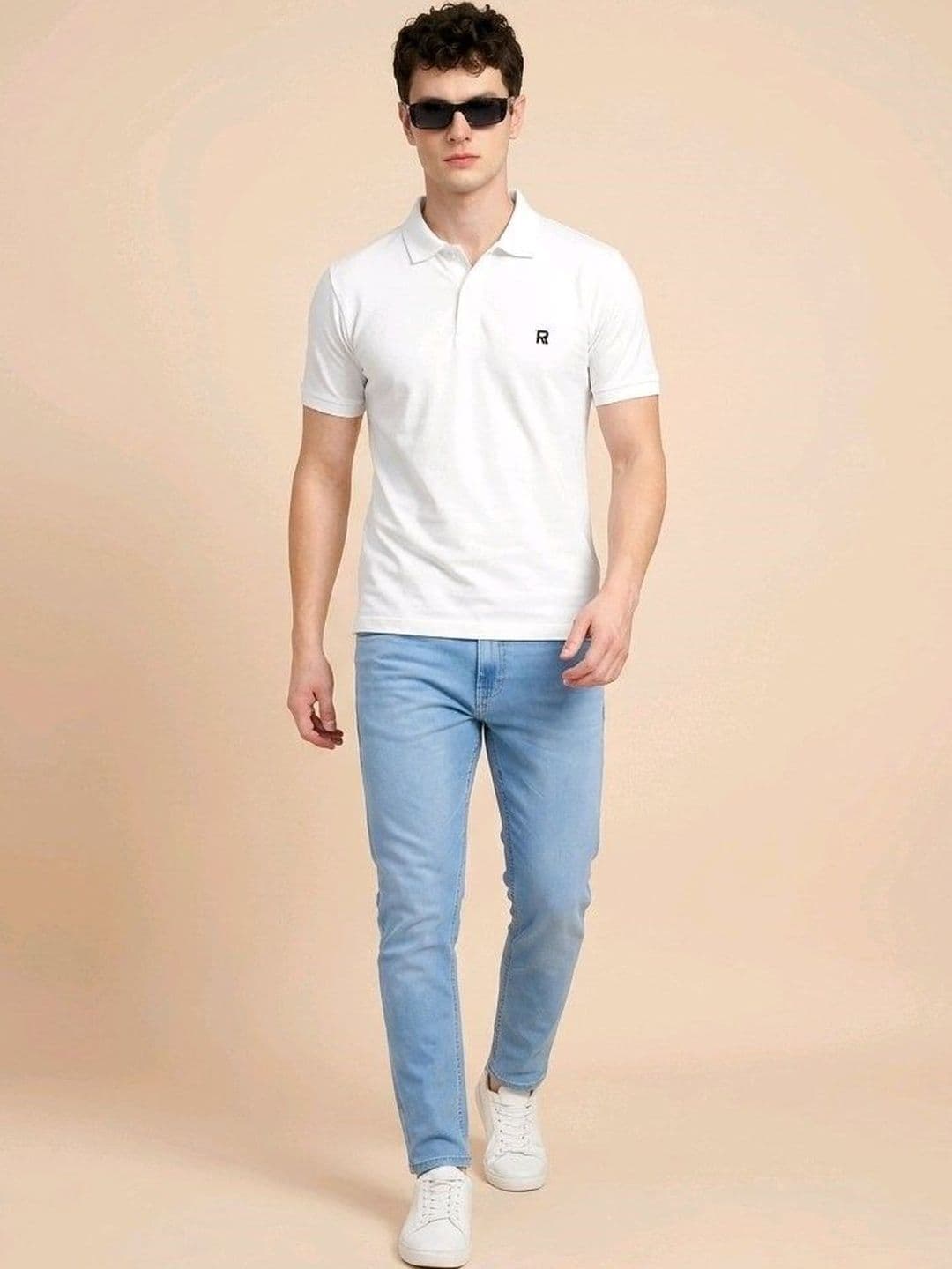 The Roadster Lifestyle Co Cotton Polo Collar T-Shirt thumbnail 3