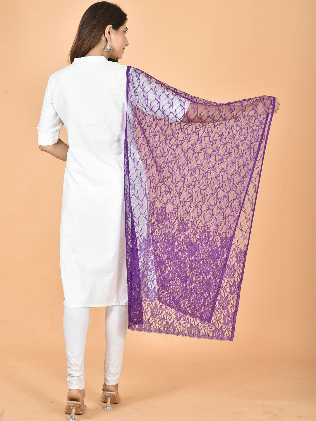 Kuhika Pack Of 5 Woven Design Dupatta thumbnail 3
