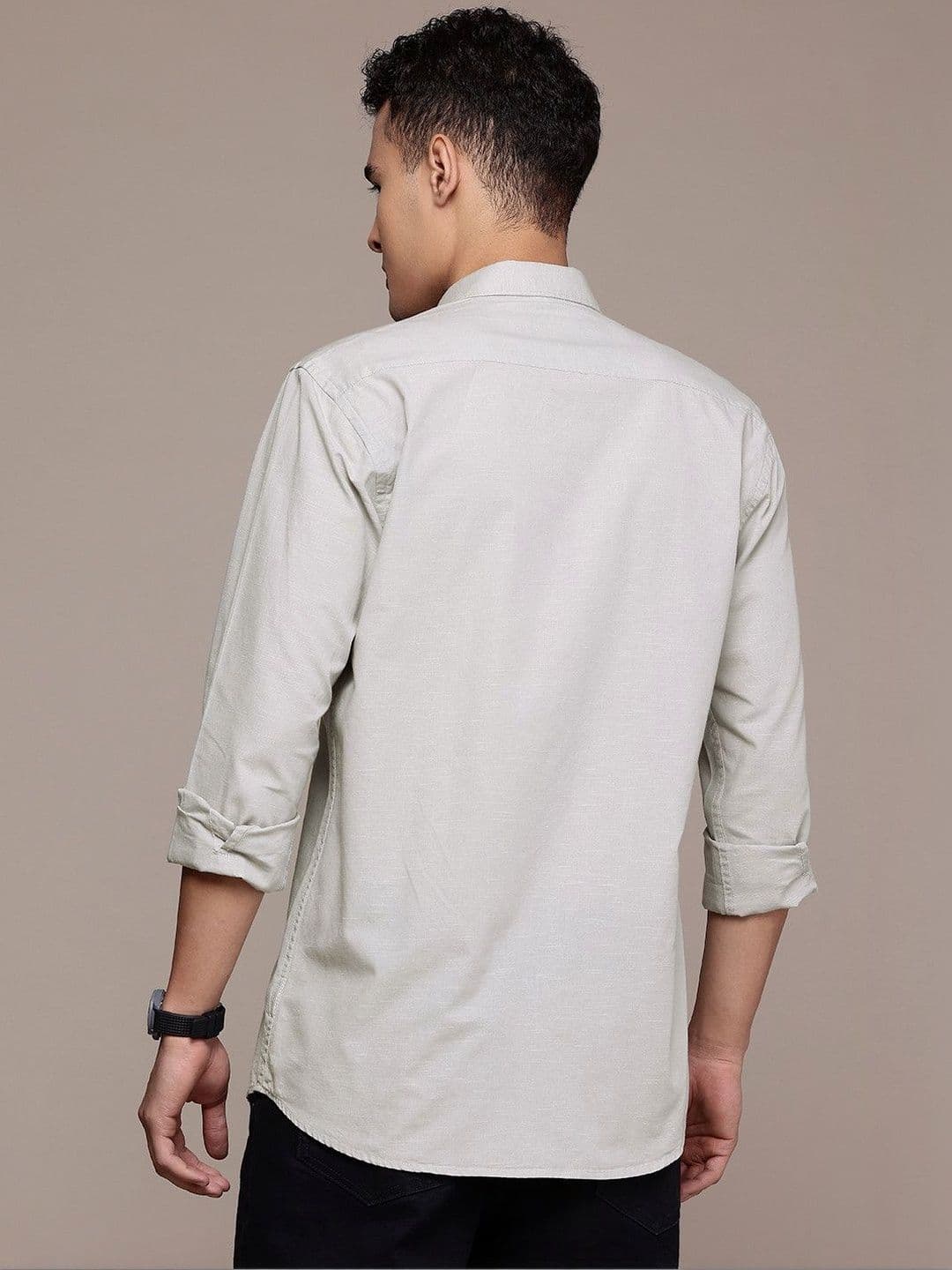 BS BLUE SQUAD Cotton Linen Casual Shirt thumbnail 5