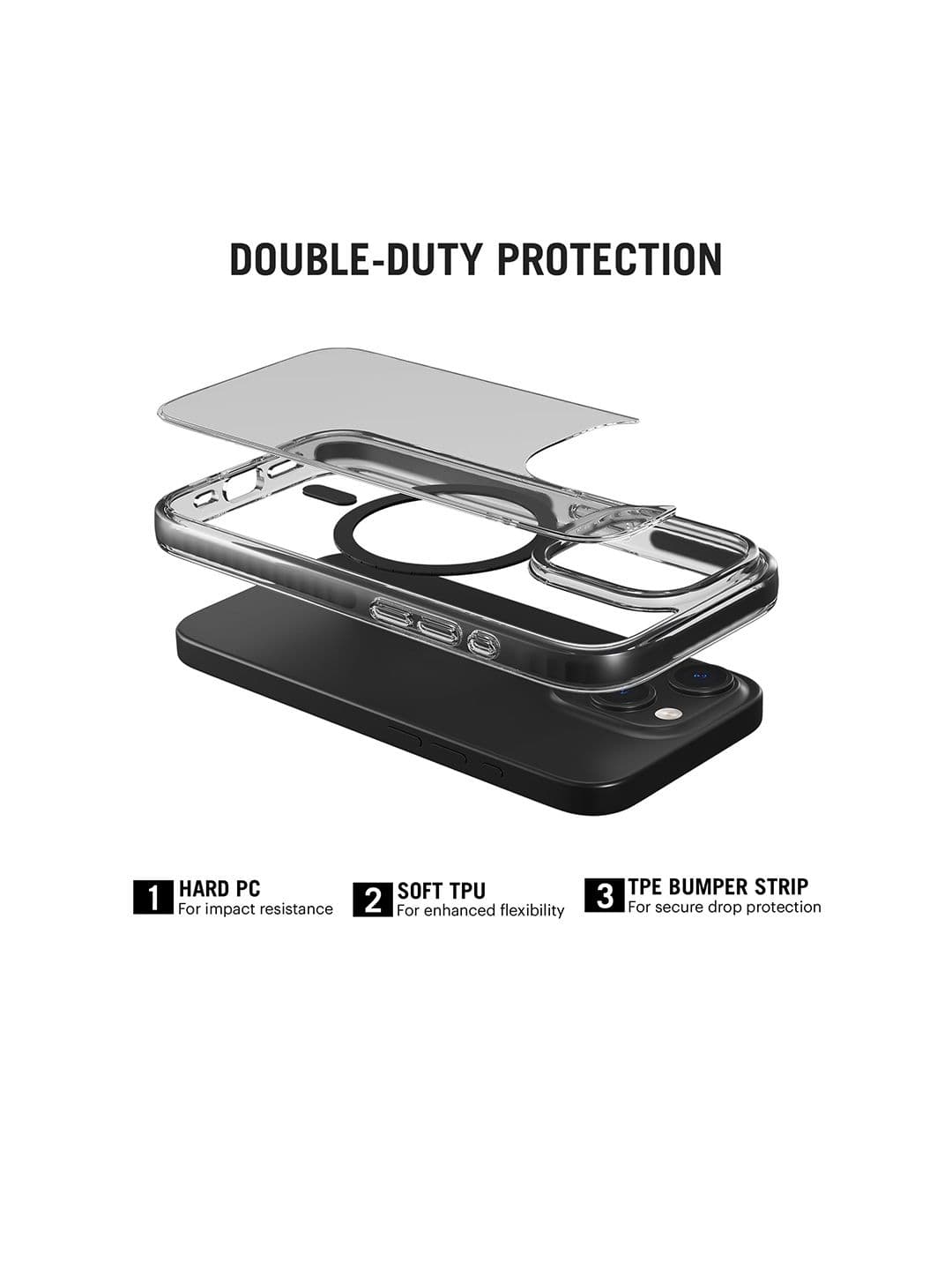 DailyObjects Stride 3.0 Clear MagSafe Phone Case Cover For iPhone 13 Pro thumbnail 4